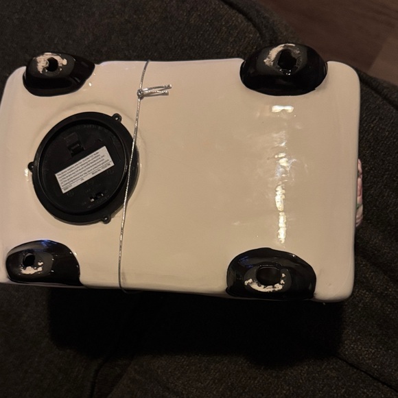 Easter Mr. Cottontail Ceramic White Easter Egg Truck Bunny Driver Light Up Decor - Picture 7 of 7